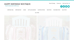Desktop Screenshot of happybirthdayboutique.com